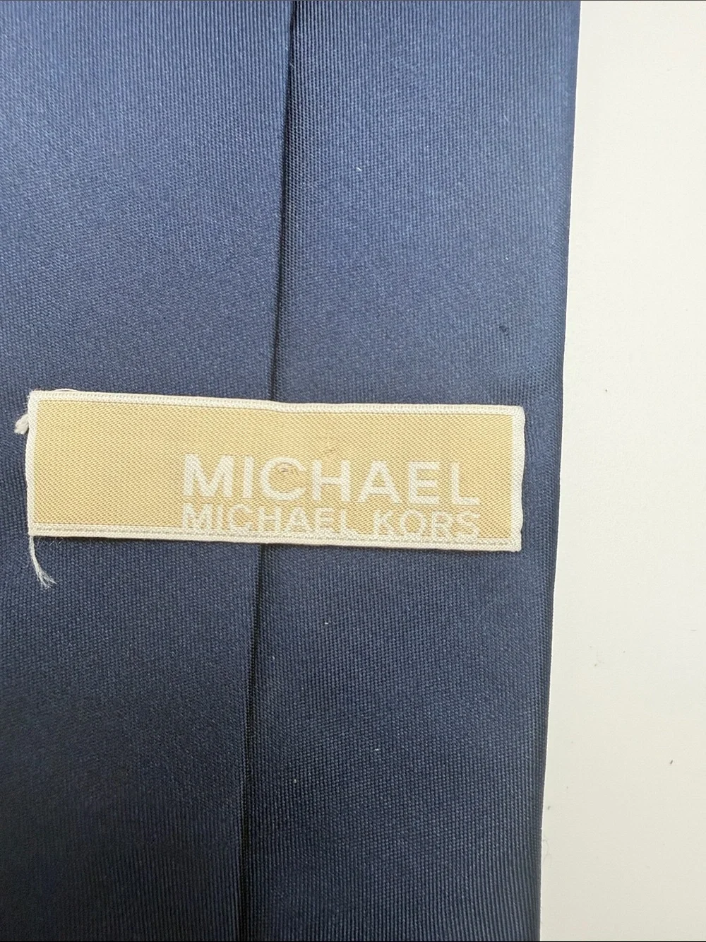 Michael Kors Solid Navy Silk Tie